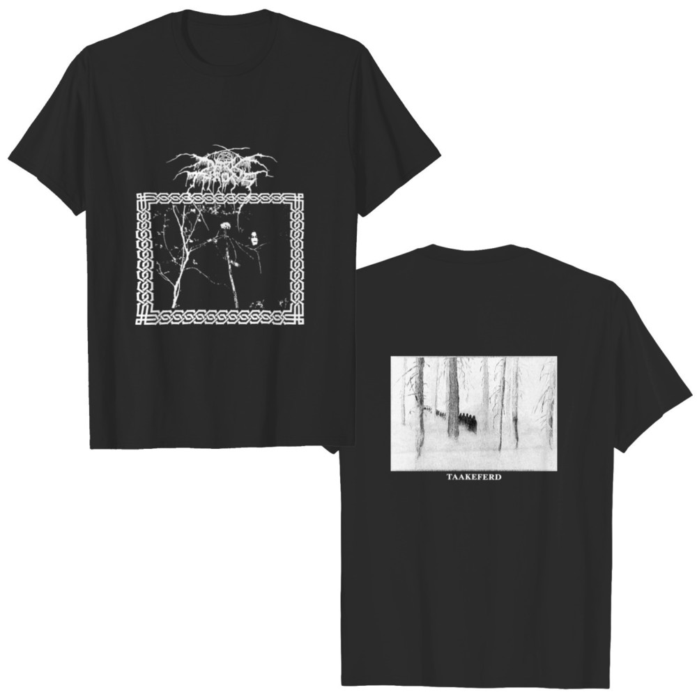 2 Sided T Shirt Darkthrone 90S Shirt Black Metal Tshirt
